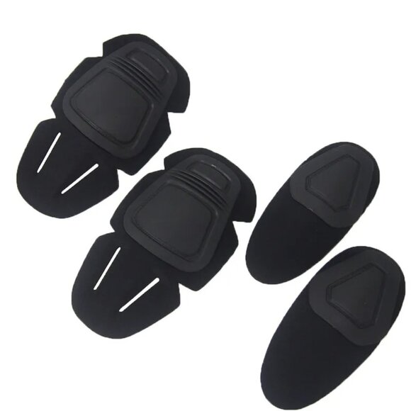 Airsoft Paintball Frog Suit Safety Pads Elbow Knee Black Adult - Picture 1 of 4
